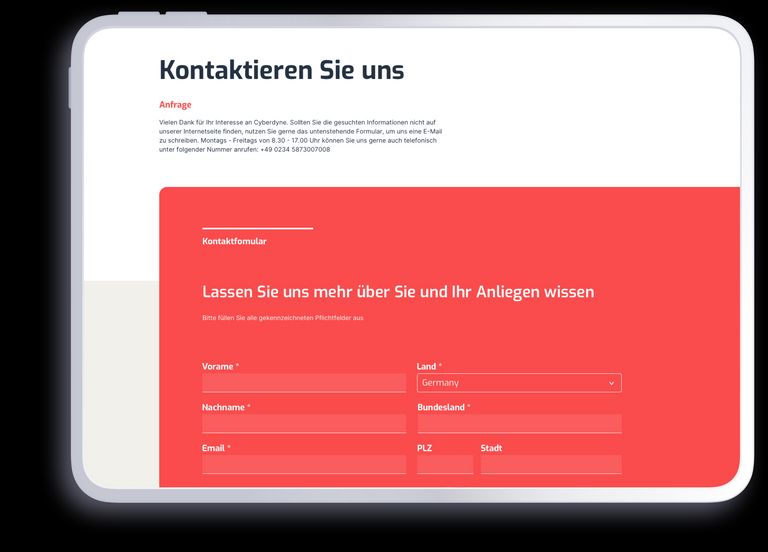 Cyberdyne Webdesign – Desktop and Mobile Overview