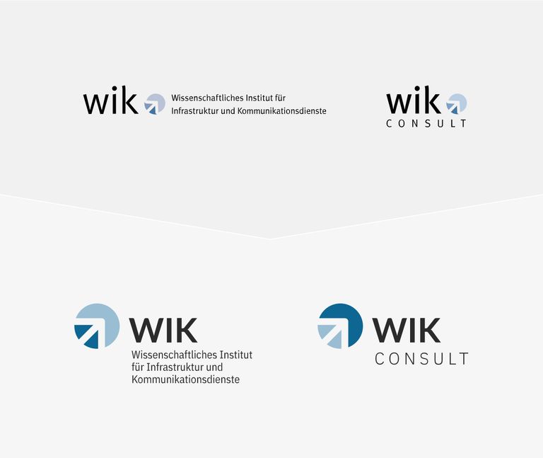 Webdesign Logo WIK Institut und WIK Consult, alt und neu