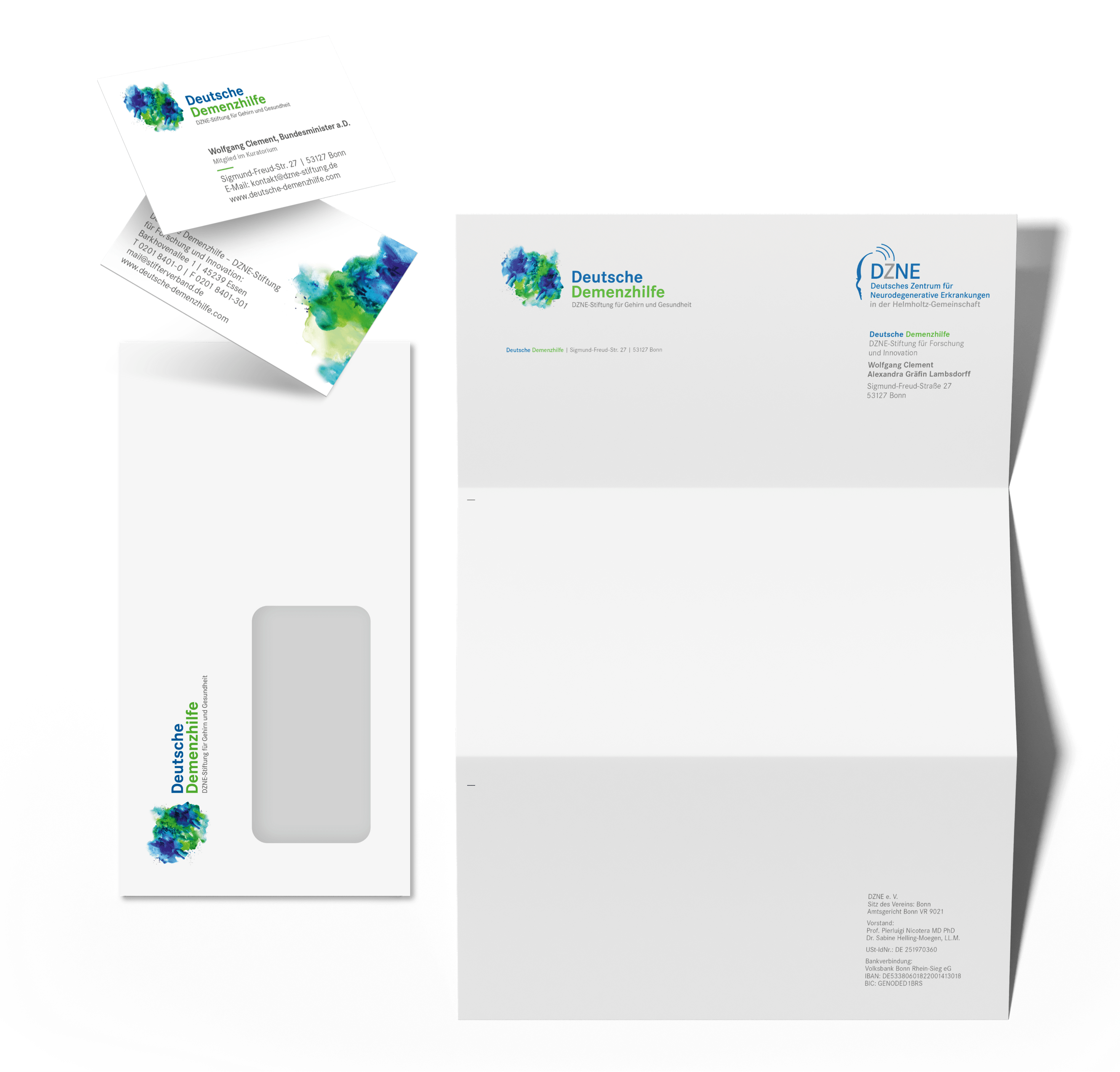 Corporate Design Deutsche Demenzhilfe, Geschäftsausstattung