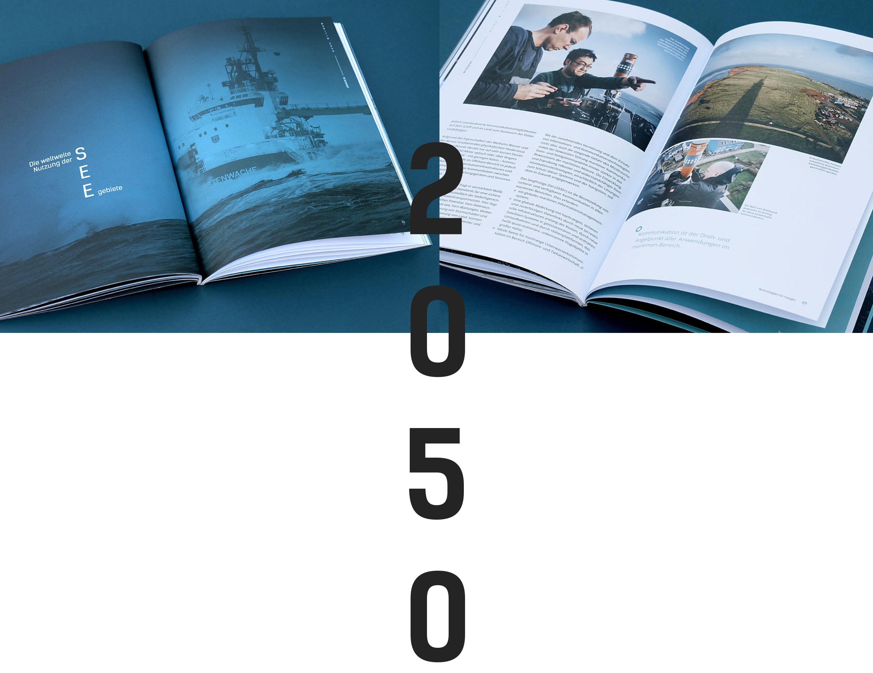 Editorial Design DLR Doppelseiten aus Broschüre
