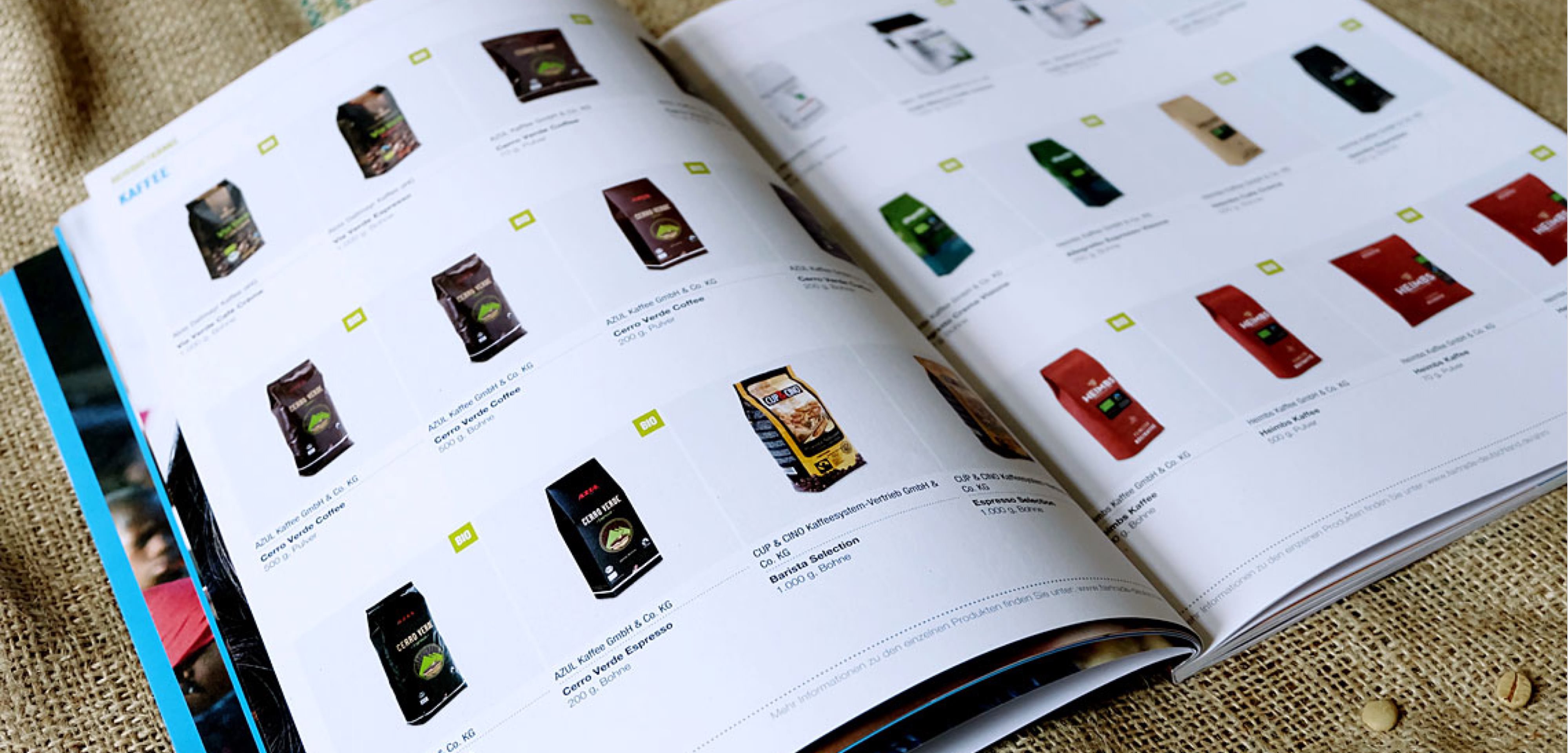 Web application Fairtrade Produktseite aus Katalog