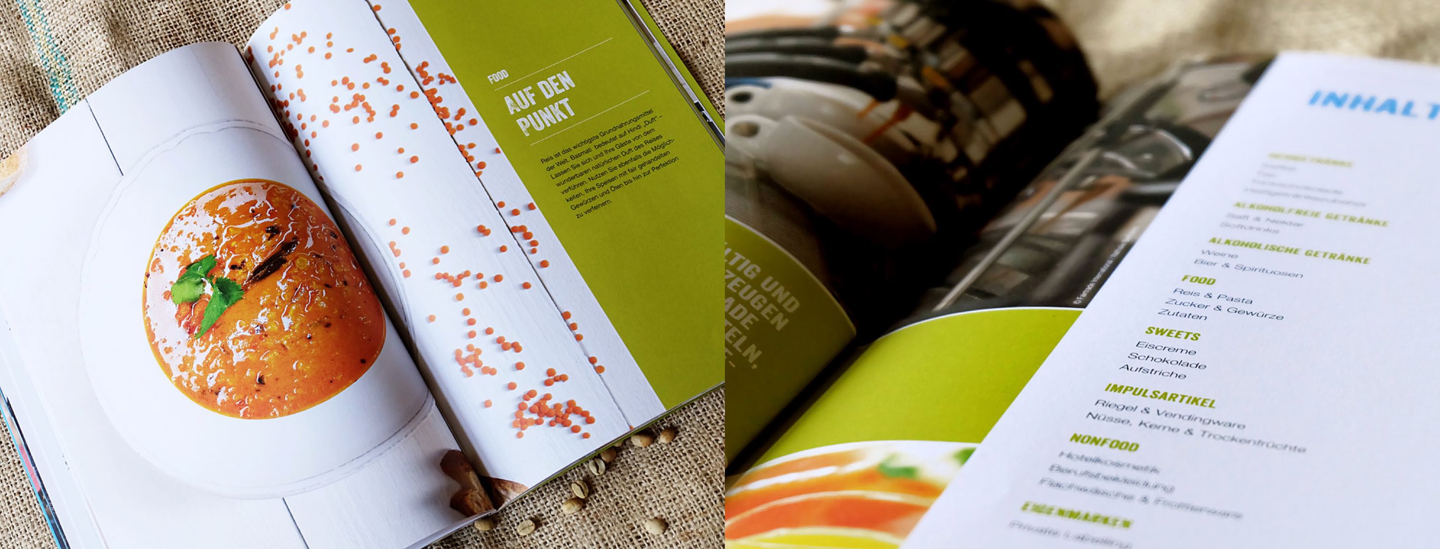 Web application Fairtrade Doppelseiten aus Katalog