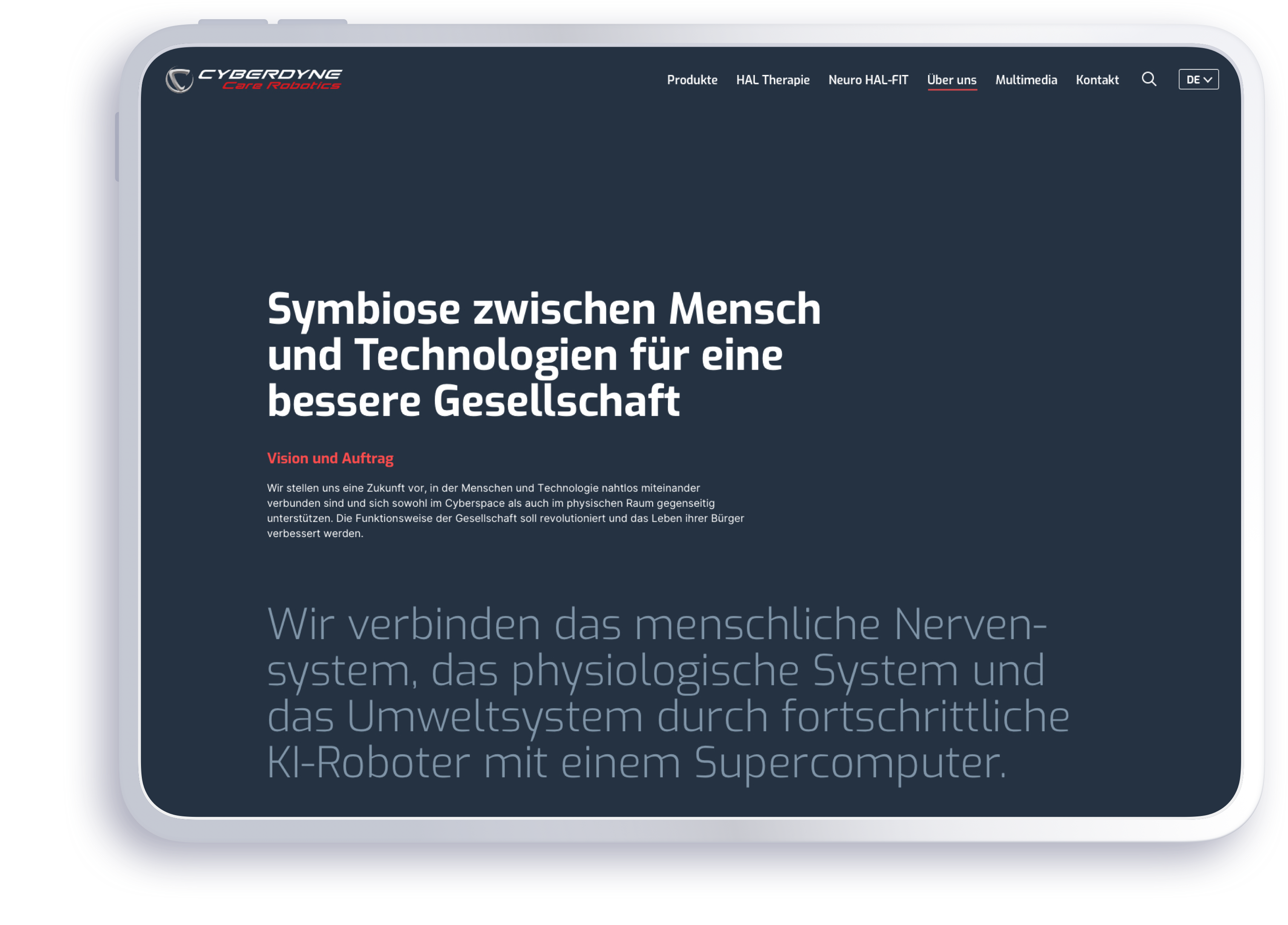 Cyberdyne Webdesign – Desktop and Mobile Overview