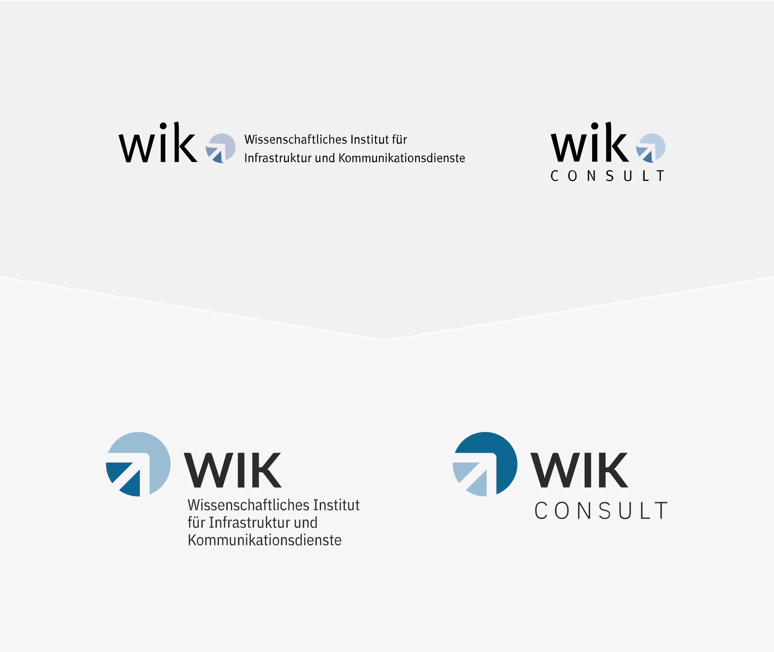 Webdesign Logo WIK Institut und WIK Consult, alt und neu