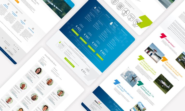 Webdesign DMFV Bonn Desktop-Ansichten in der Übersicht